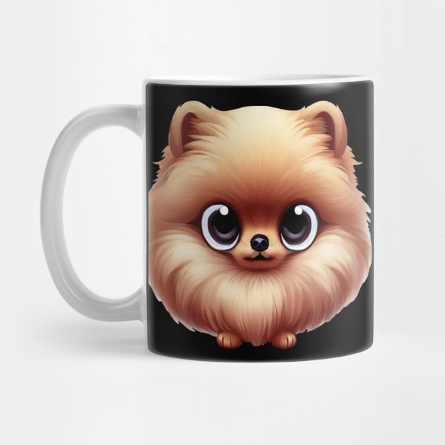 Playful Pomeranian by Art By Mojo